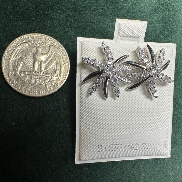 Sterling Silver Starfish Earrings - Picture 5 of 5